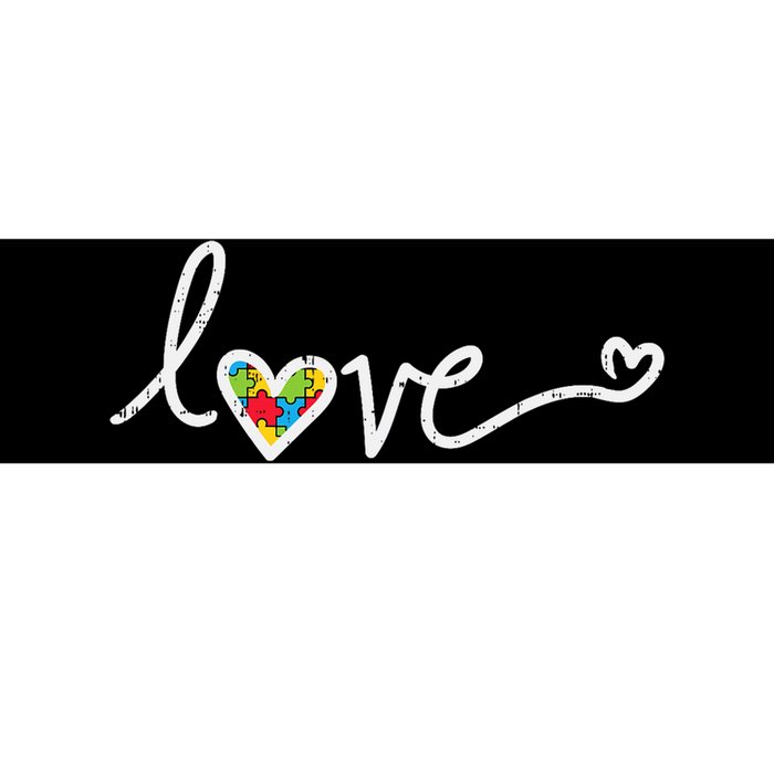 Love Heart Puzzle Cute Autism Awareness Asd Bumper Sticker