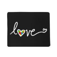 Love Heart Puzzle Cute Autism Awareness Asd Mousepad