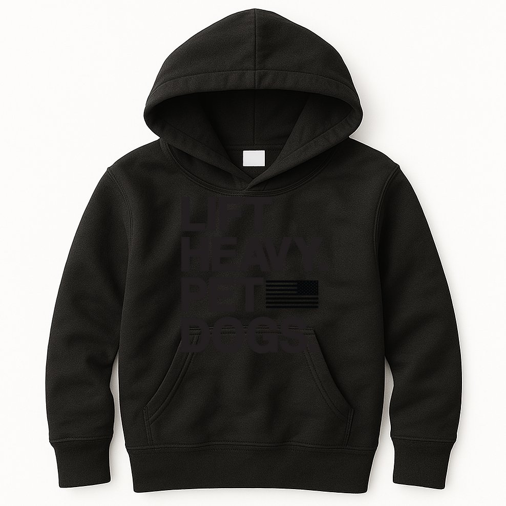 Lift Heavy Pet Dogs Kids Hoodie