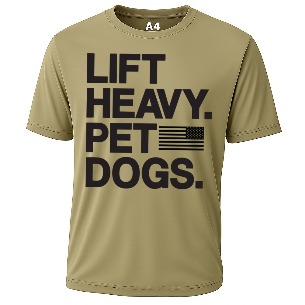 Lift Heavy Pet Dogs Cooling Performance Crew T-Shirt