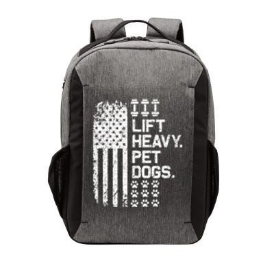 Lift Heavy Pet Dogs USA American Flag And Bodybuilding Vector Backpack