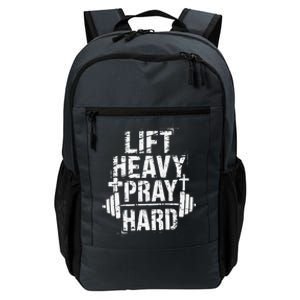 Lift Heavy Pray Hard Gym Christian Jesus Lover Daily Commute Backpack