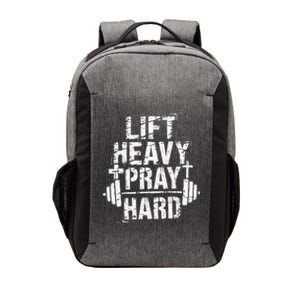 Lift Heavy Pray Hard Gym Christian Jesus Lover Vector Backpack