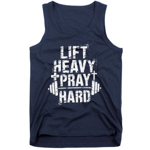 Lift Heavy Pray Hard Gym Christian Jesus Lover Tank Top