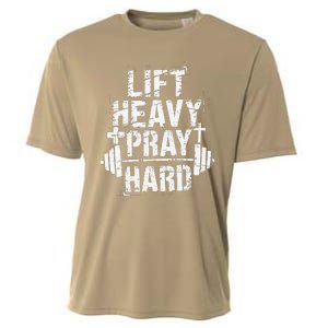 Lift Heavy Pray Hard Gym Christian Jesus Lover Cooling Performance Crew T-Shirt