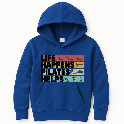 Life Happens Pilates Helps For Pilates Lover Gift Kids Hoodie