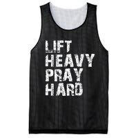 Lift Heavy Pray Hard Gym Christian Gift For Christian Mesh Reversible Basketball Jersey Tank