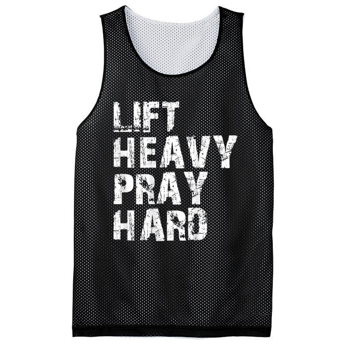 Lift Heavy Pray Hard Gym Christian Gift For Christian Mesh Reversible Basketball Jersey Tank