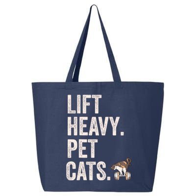 Lift Heavy Pet Cats Funny Gym Workout 25L Jumbo Tote