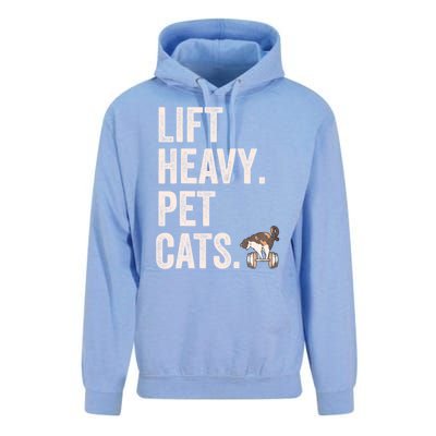 Lift Heavy Pet Cats Funny Gym Workout Unisex Surf Hoodie