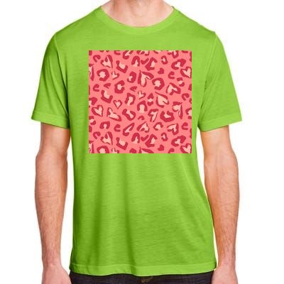 Leopard Heart Pattern Adult ChromaSoft Performance T-Shirt