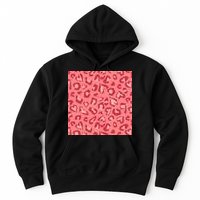 Leopard Heart Pattern Hoodie