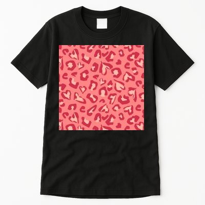 Leopard Heart Pattern Tall T-Shirt