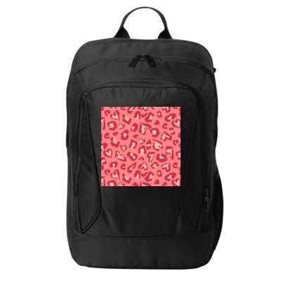 Leopard Heart Pattern City Backpack