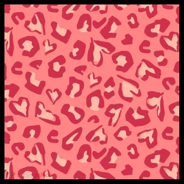 Leopard Heart Pattern Backpack