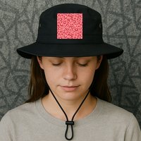 Leopard Heart Pattern Bucket Hat