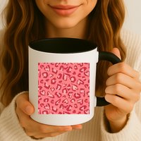 Leopard Heart Pattern Mug