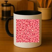 Leopard Heart Pattern Mug