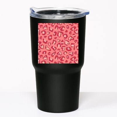 Leopard Heart Pattern Tumbler