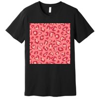 Leopard Heart Pattern Premium T-Shirt