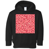 Leopard Heart Pattern Toddler Hoodie