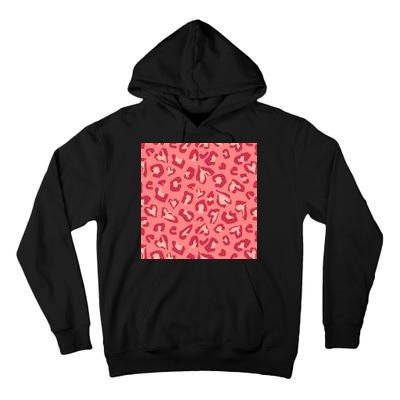 Leopard Heart Pattern Tall Hoodie