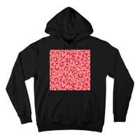 Leopard Heart Pattern Tall Hoodie