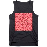 Leopard Heart Pattern Tank Top