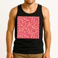 Leopard Heart Pattern Tank Top