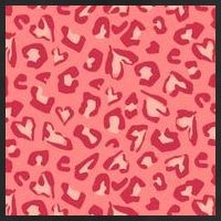 Leopard Heart Pattern Golf Towel