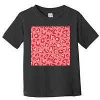 Leopard Heart Pattern Toddler T-Shirt