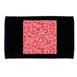 Leopard Heart Pattern Microfiber Hand Towel