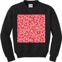 Leopard Heart Pattern Kids Sweatshirt