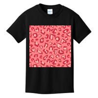 Leopard Heart Pattern Kids T-Shirt