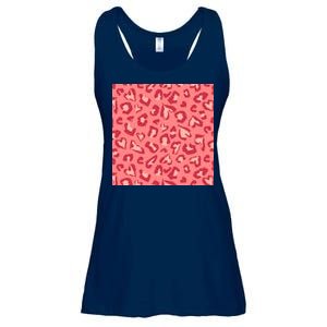 Leopard Heart Pattern Ladies Essential Flowy Tank