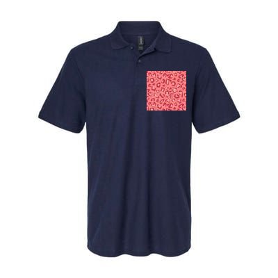 Leopard Heart Pattern Softstyle Adult Sport Polo