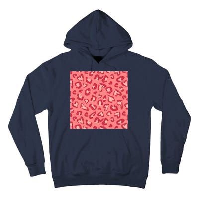 Leopard Heart Pattern Tall Hoodie