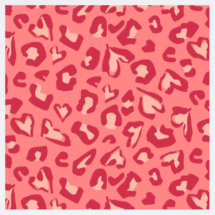 Leopard Heart Pattern Garment-Dyed Sweatshirt