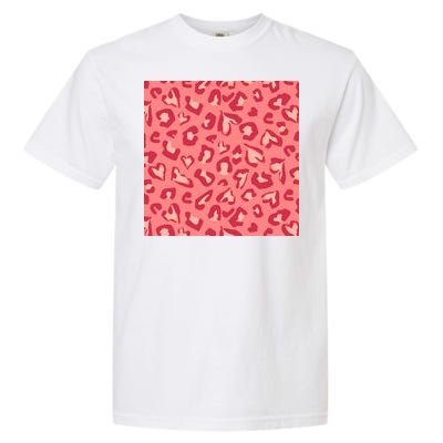 Leopard Heart Pattern Garment-Dyed Heavyweight T-Shirt