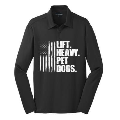 Lift Heavy Pet Dogs Weightlifting Silk Touch Performance Long Sleeve Polo