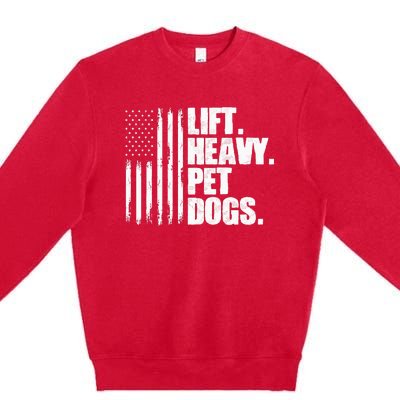 Lift Heavy Pet Dogs Weightlifting Premium Crewneck Sweatshirt