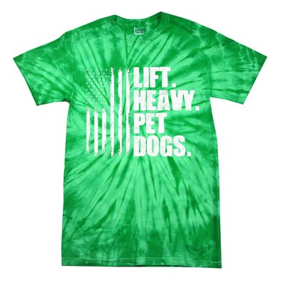 Lift Heavy Pet Dogs Weightlifting Tie-Dye T-Shirt