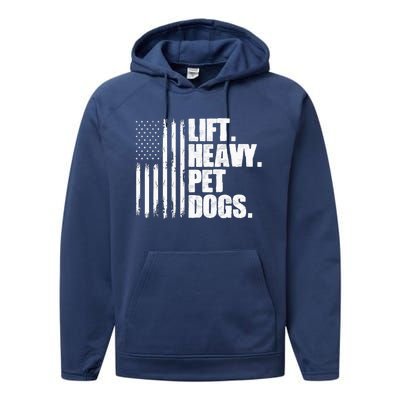 Lift Heavy Pet Dogs Weightlifting Performance Fleece Hoodie