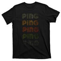 Love Heart Ping Grungevintage Style Black Ping T-Shirt