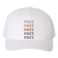 Love Heart Prez Grunge Vintage Style Black Prez Yupoong Adult 5-Panel Trucker Hat