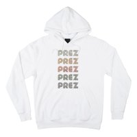 Love Heart Prez Grunge Vintage Style Black Prez Hoodie