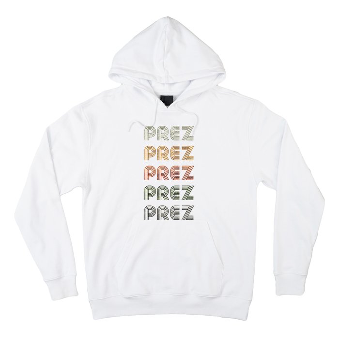 Love Heart Prez Grunge Vintage Style Black Prez Hoodie