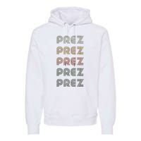 Love Heart Prez Grunge Vintage Style Black Prez Premium Hoodie