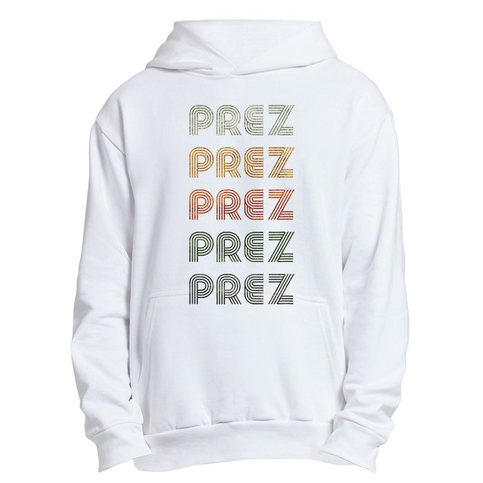 Love Heart Prez Grunge Vintage Style Black Prez Urban Pullover Hoodie