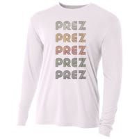 Love Heart Prez Grunge Vintage Style Black Prez Cooling Performance Long Sleeve Crew